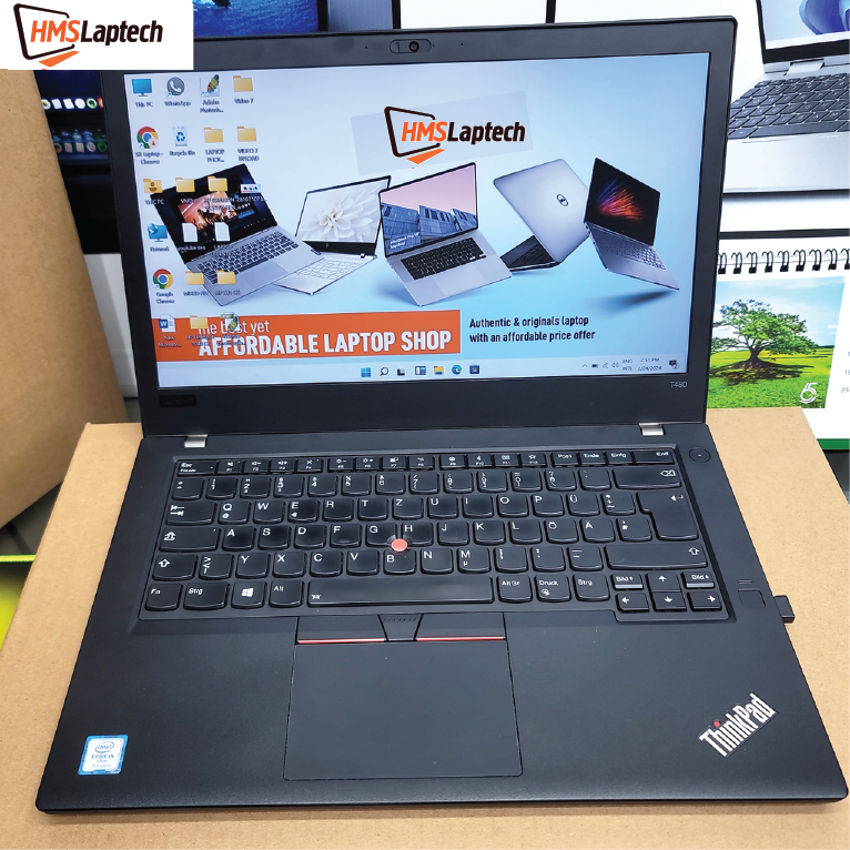 Lenovo Thinkpad T480 Core i5 7th Gen Ram 8 Gb SSD 256 Gb Display 14" FHD Bussiness Class Laptop Price in Bangladesh